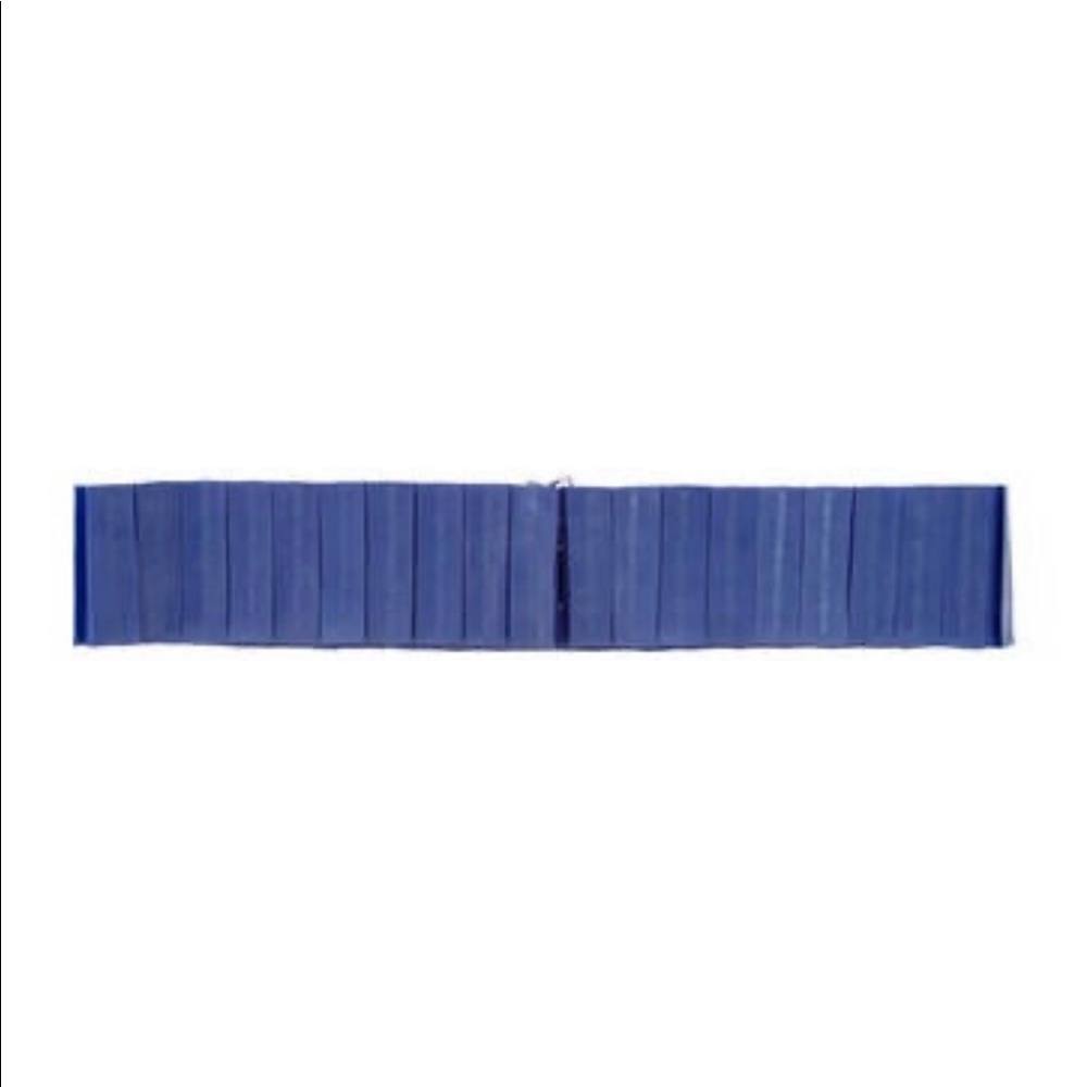 PORTS 1961 rubber blue belt stretchy pleated